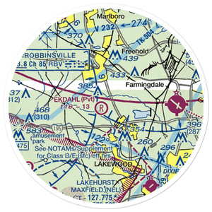 Cuddihy Landing Strip (NJ60) VFR Sectional Sticker (20 mile)