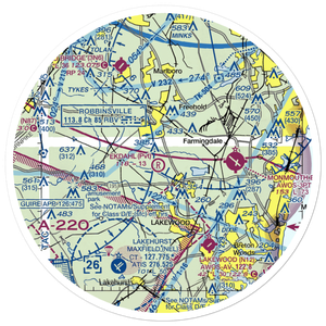 Cuddihy Landing Strip (NJ60) VFR Sectional Sticker (30 mile)