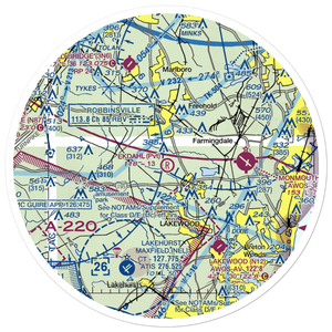 Ekdahl Airport (NJ59) VFR Sectional Sticker (30 mile)