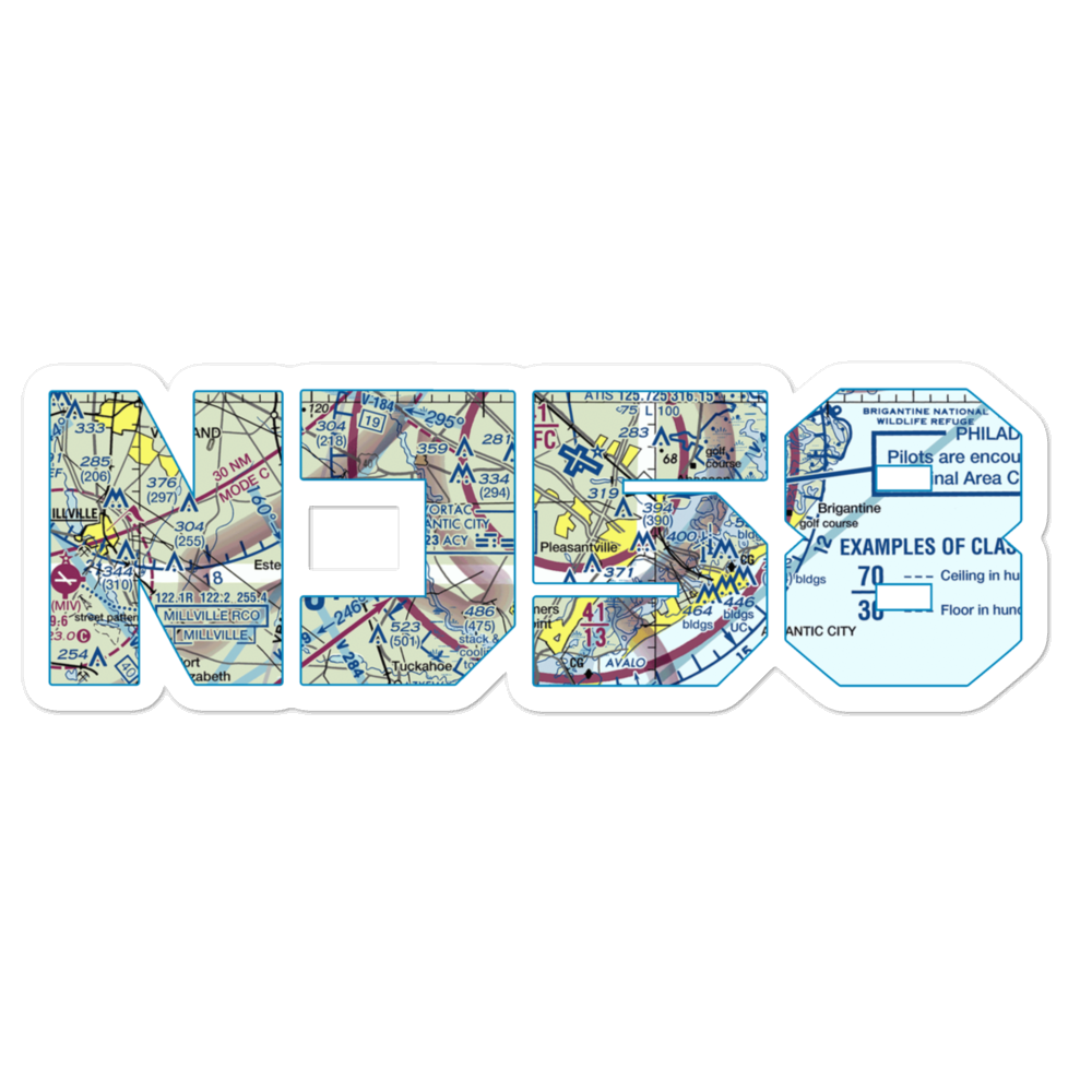 Nordheim Flying K Airpark (NJ58) VFR Sectional Sticker 