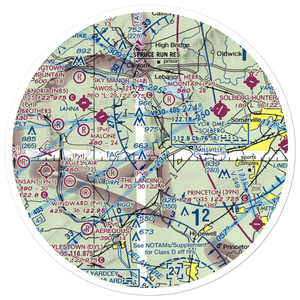 Teeny Weeny Acres Airport (NJ47) VFR Sectional Sticker (30 mile)