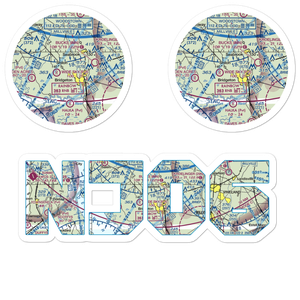 B J Farms Airport (NJ06) VFR Sectional Sticker Pack