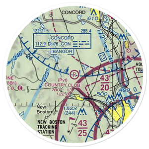 Country Club Air Park (NH88) VFR Sectional Sticker (20 mile)