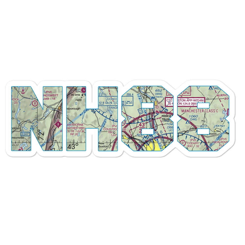 Country Club Air Park (NH88) VFR Sectional Sticker 