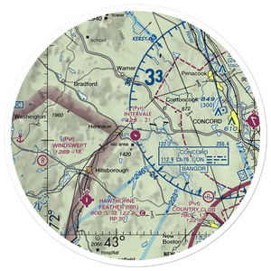Intervale Airport (NH86) VFR Sectional Sticker (30 mile)