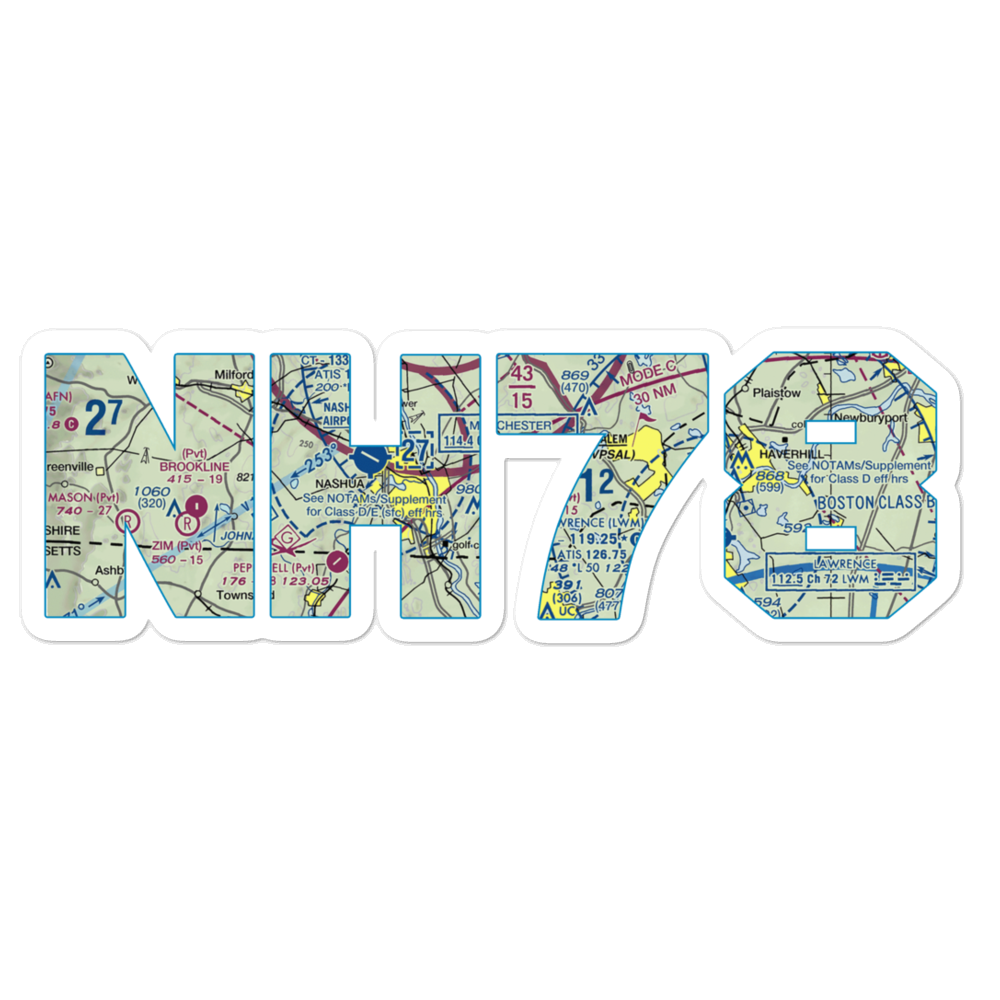 Steck Farm Airport (NH78) VFR Sectional Sticker 