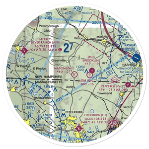 Mason Airfield (NH76) VFR Sectional Sticker (30 mile)