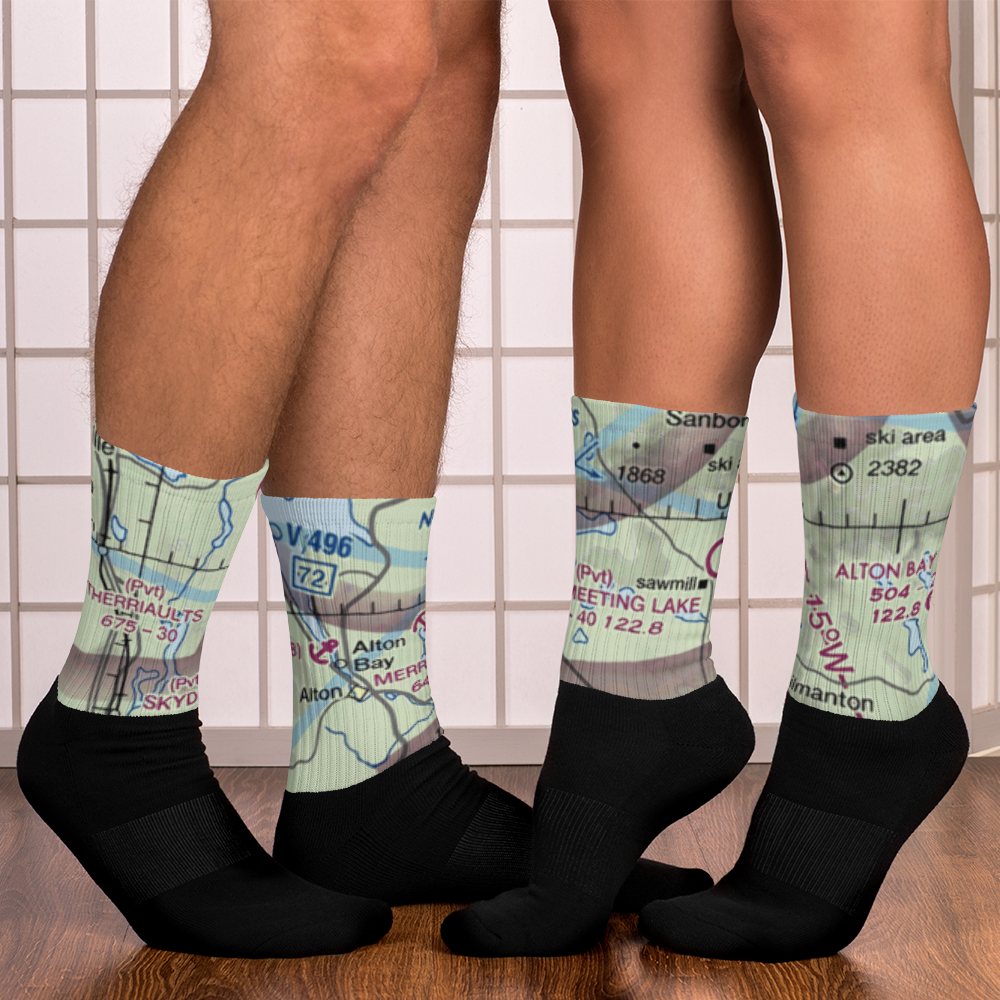 Merrymeeting Lake Seaplane Base (NH68) VFR Sectional Socks 