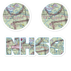 Merrymeeting Lake Seaplane Base (NH68) VFR Sectional Sticker Pack