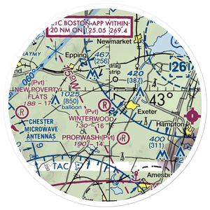 Winterwood Airport (NH67) VFR Sectional Sticker (20 mile)