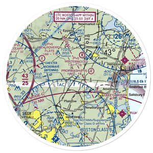 Pow-Wow Seaplane Base (NH64) VFR Sectional Sticker (30 mile)
