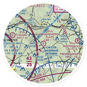 Heaton Airport (NH61) VFR Sectional Sticker (20 mile)