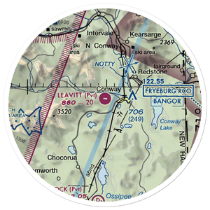 Leavitt Airport (NH38) VFR Sectional Sticker (20 mile)