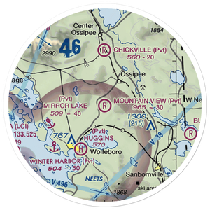 Mountain View Field (NH31) VFR Sectional Sticker (20 mile)