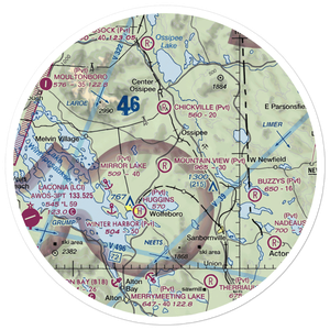 Mountain View Field (NH31) VFR Sectional Sticker (30 mile)