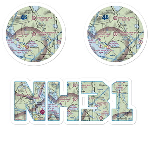 Mountain View Field (NH31) VFR Sectional Sticker Pack