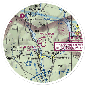 Ward Field (NH20) VFR Sectional Sticker (20 mile)