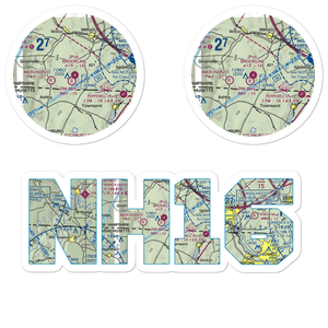Brookline Airport (NH16) VFR Sectional Sticker Pack