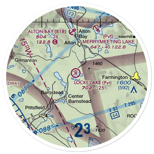 Locke Lake Airport (NH15) VFR Sectional Sticker (20 mile)