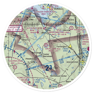 Locke Lake Airport (NH15) VFR Sectional Sticker (30 mile)