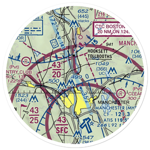 Evans Seaplane Base (NH12) VFR Sectional Sticker (20 mile)