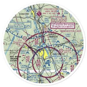 Evans Seaplane Base (NH12) VFR Sectional Sticker (30 mile)