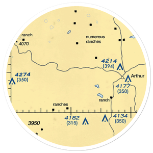 Hawkins Ranch Airport (NE99) VFR Sectional Sticker (20 mile)