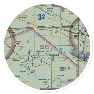 Feik Field Ultralight Flightpark (NE94) VFR Sectional Sticker (30 mile)