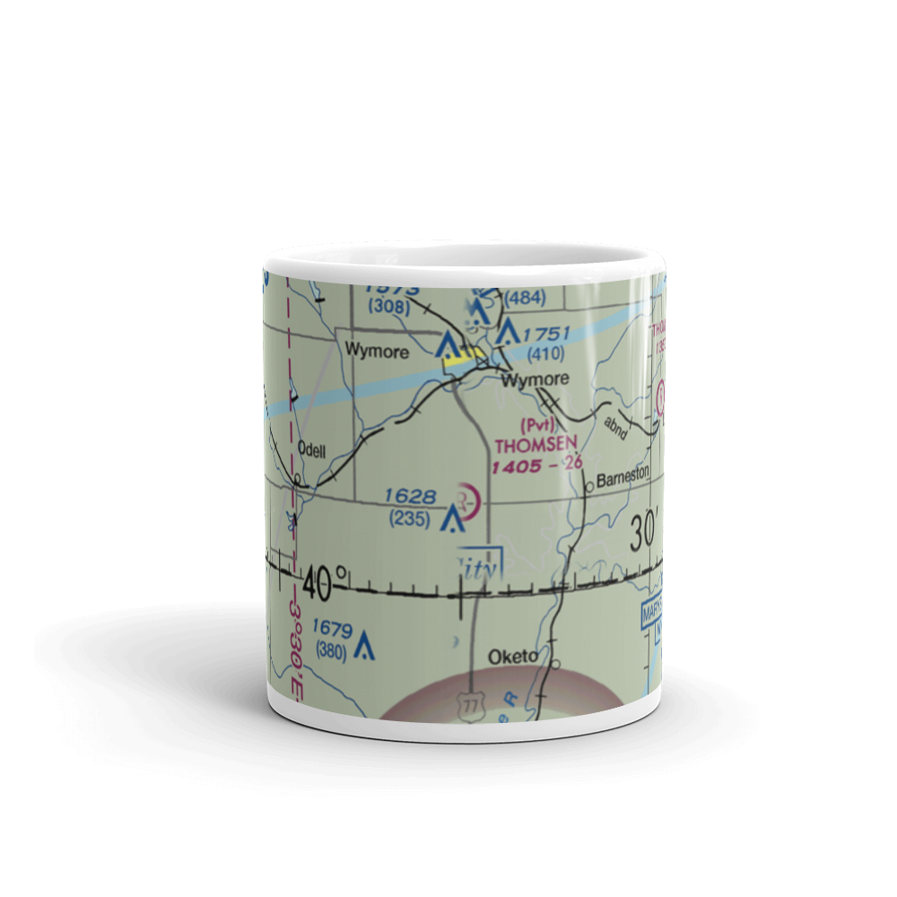 Thomsen Airport (NE92) VFR Sectional  Mug 