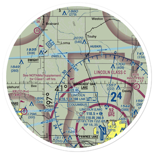Novotny/Tonar Farms Airport (NE88) VFR Sectional Sticker (30 mile)
