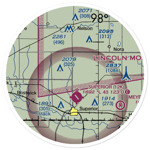 Rempe Private Airport (NE87) VFR Sectional Sticker (20 mile)