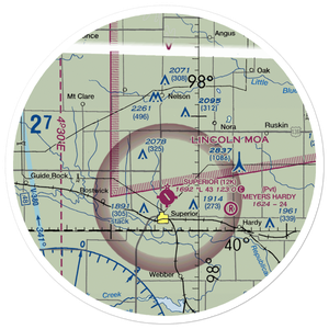 Rempe Private Airport (NE87) VFR Sectional Sticker (30 mile)