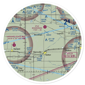 Traudt Airport (NE86) VFR Sectional Sticker (30 mile)