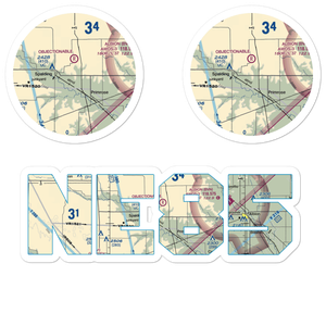 Glaser Airport (NE85) VFR Sectional Sticker Pack