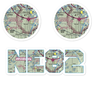 Nolte Farms Airport (NE82) VFR Sectional Sticker Pack