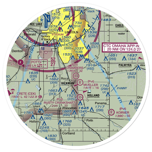 Chambers Airfield (NE80) VFR Sectional Sticker (30 mile)