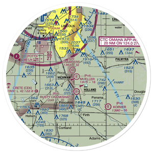Mueller Field (NE79) VFR Sectional Sticker (30 mile)