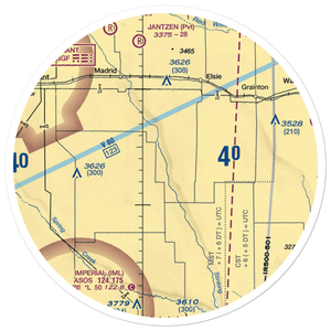 Stinking Water Creek Airport (NE73) VFR Sectional Sticker (30 mile)
