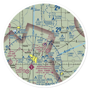 Falk Air Field (NE67) VFR Sectional Sticker (30 mile)