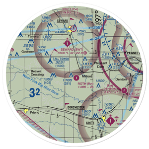 Roth Airport (NE65) VFR Sectional Sticker (30 mile)