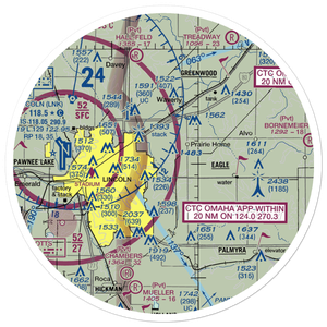 Pester Airport (NE59) VFR Sectional Sticker (30 mile)