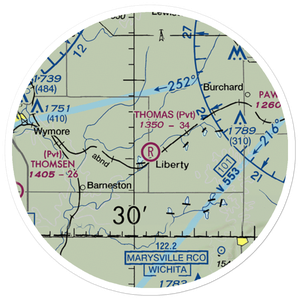 Thomas Airport (NE57) VFR Sectional Sticker (20 mile)