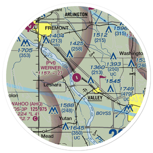 Werner Airport (NE56) VFR Sectional Sticker (20 mile)