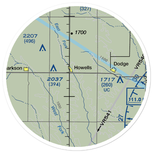Dostal-Bradley Airport (NE54) VFR Sectional Sticker (20 mile)