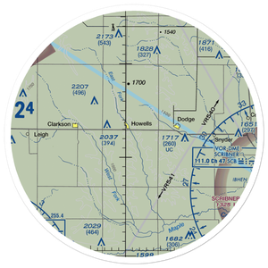 Dostal-Bradley Airport (NE54) VFR Sectional Sticker (30 mile)