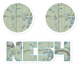 Dostal-Bradley Airport (NE54) VFR Sectional Sticker Pack