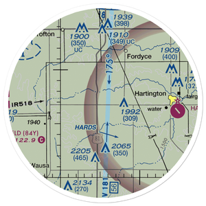 Sudbeck Field (NE50) VFR Sectional Sticker (20 mile)