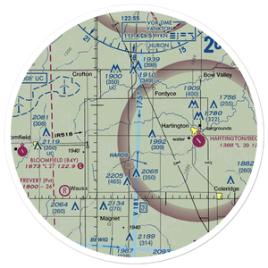 Sudbeck Field (NE50) VFR Sectional Sticker (30 mile)