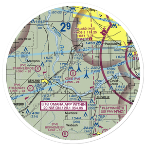 Koke Airport (NE49) VFR Sectional Sticker (30 mile)