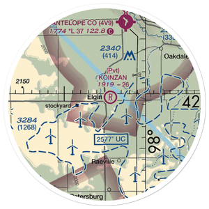 Koinzan Airport (NE44) VFR Sectional Sticker (20 mile)